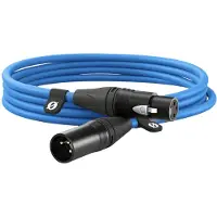 Rode RØDE XLR3M-B, XLR, Hankjønn, XLR, Hunkjønn, 3 m, Blå