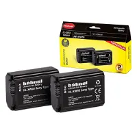 Hähnel Fototechnik HL-XW50, 2er kamera batteri erstatning originalt batteri NP-FW50 7,2 V 1000 mAh