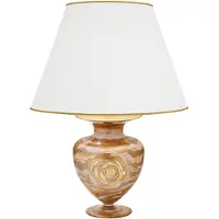 KOLARZ Anfora bordlampe, kremfarget, høyde 65 cm, glass