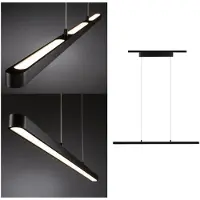 Paulmann URail Lento LED-pendellampe, matt svart