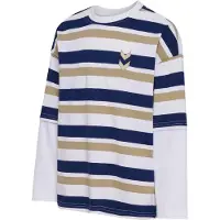 Hummel Genser - HmlJr Tåpelig - Middelalder Blue m. Striper - - 9-10 år (134-140) - Genser