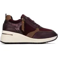 Refresh for woman. 17617701-BURDEOS Burgundy sneakers 176177 (38), Red, 5 to 8 cm, Zip, Casual