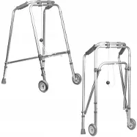 Usorteret Reha Fund Rehabiliteringsrullator RF-100 Sølvfarget aluminium