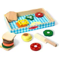 Melissa & Doug Wooden Sandwich Making Play Set Leketøy