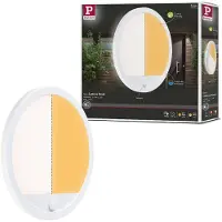 Paulmann Sensor-LED-vegglampe Lamina hvit Ø 28 cm CCT IP44