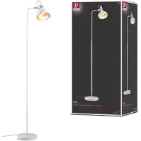 Paulmann gulvlampe Juna STYLE, hvit, høyde 158 cm, metall