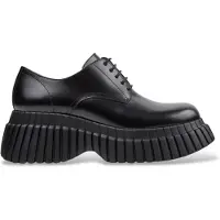 Camper for woman. K201949-001 Pix BCN black leather moccasins (41), 5 to 8 cm, Laces, Casual