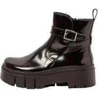 Art for woman. 117951201003_001 Leather Ankle Boots 1795 Leeds black (39), 3 to 5 cm, Zip, Casual