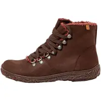 El naturalista for woman. 254561112005_012 Brown leather ankle boots N5456 (36), Flat, Laces, Casual