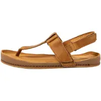 El naturalista unisex. 2600411OM005_024 Leather sandals N6004 yellow (42), Flat, Velcro, Casual