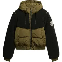 Superdry for woman. W5011758A Everest hybrid bomber jacket green (XL), Casual, Polyester, Sustainable
