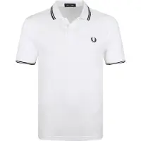 Fred perry for man. M3600 White Twin Tipped Polo (XL), Casual, Cotton, Short sleeve