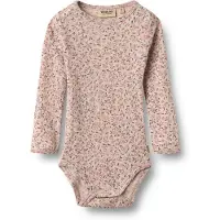 Wheat Body I/e - Ull - Lucca - Pale Lilac Blomster - - 62 - Langermet Body