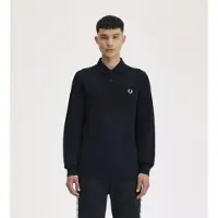 Fred perry for man. M6006 Plain long-sleeve black polo shirt (3XL), Casual, Cotton, Long sleeve