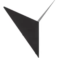 Opviq Bird 3201 uplight vegglampe, trekantet design, svart