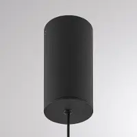 Molto Luce LED-hengelampe LORA II, svart, Ø 24 cm, dimbar, 40° CCT