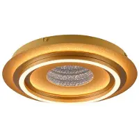 JUST LIGHT LED-taklampe Cichio, matt gullfarge, jern, 3 000 K