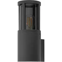 Deko-light Facado II utendørs vegglampe, grå/røykgrå Ø 11 cm IP65 metall