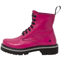 Art for woman. 1116612O8003_043 Leather ankle boots 1166 pink (37), Flat, Laces, Casual