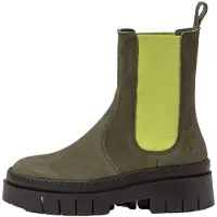 Art for woman. 1195412WQ003_0G3 Leather ankle boots 1954 green (38), 3 to 5 cm, None, Casual
