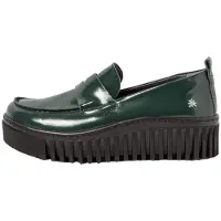 Art for woman. 1153014WS003_0G3 Leather moccasins 1530 green (42), 3 to 5 cm, None, Casual