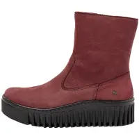 Art for woman. 115311467003_008 1531 Brighton Burgundy Leather Ankle Boots (37), 3 to 5 cm, Zip, Casual