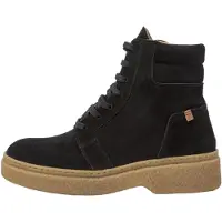 El naturalista for woman. 25900S101005_001 Leather Ankle Boots N5900S Arpea black (38), Flat, 1 to 3 cm, Casual