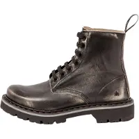 Art unisex. 1116616EH003_001 Leather Ankle Boots 1166 Marina black (45), Flat, Laces, Casual