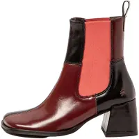 Art for woman. 1170711PD003_008 Leather Ankle Boots 1707 Verona maroon (41), Red, 3 to 5 cm, None, Casual