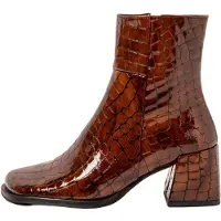 Art for woman. 1170612OL003_023 Leather Ankle Boots 1706 Verona brown (36), 5 to 8 cm, Zip, Casual