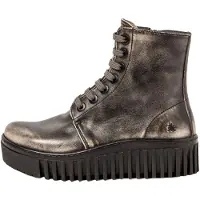 Art for woman. 1151713EH003_001 Leather Ankle Boots 1517 Brighton grey (36), 3 to 5 cm, Zip, Casual