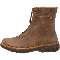 El naturalista for woman. 255813LY0005_020 Leather ankle boots N5581 beige (40), Flat, Zip, Casual