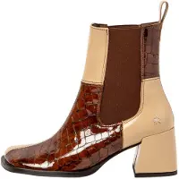 Art for woman. 1170711F6003_0MU Leather ankle boots 1707 multicolour (38), 3 to 5 cm, None, Casual, Multicolor