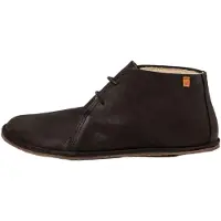 El naturalista unisex. 25672C101005_001 Pleasant leather ankle boots black (37), Flat, Laces, Casual