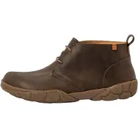 El naturalista for man. 256181220005_0G3 Leather ankle boots N5618 Arizona green (45), Brown, Flat, Laces, Casual