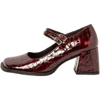 Art for woman. 117041267003_008 Leather Shoes 1704 Verona burgundy (41), 5 to 8 cm, Buckle, Casual, Classic