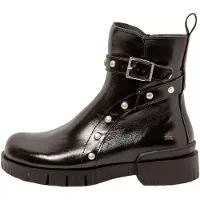 Art for woman. 11837S101003_001 1837S Oxford Leather Ankle Boots black (38), Flat, 1 to 3 cm, Zip, Casual