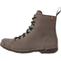El naturalista for woman. 2N9091110005_039 Pleasant Grey leather ankle boots (37), Flat, Laces, Casual