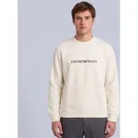 Emporio Armani for man. EM004541_AF10013 Essential Sweatshirt white (XXL), Casual, Cotton