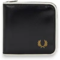 Fred perry for man. L1195 Black Classic wallet with zip (OSFA), Casual, Recycled Polister