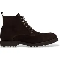 Hackett London for man. HMS200149 Brown Hudson Leather Ankle Boots (45), Flat, Suede, Laces, Casual
