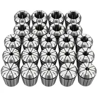 Vevor ER40 spennhylsesett 1/8"-1" 23-delers ER40 fjærspennhylsesett, for CNC-fresemaskiner og borepresser, 0,0006" TIR høy konsentrisitet, presisjonsdreiebenkchuckverktøy med oppbevaringsetui, legert