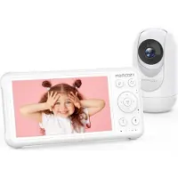 MOMCOZY BM01 Baby Monitor, 1080p, 5000mAh Battery