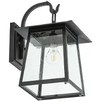 LUCANDE utendørs vegglampe Xavon, svart, lykt, E27, IP44