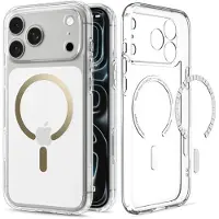 Spigen Ultra Hybrid MagSafe-etui til iPhone 18 Pro Max / 17 Pro Max – gjennomsiktig gull