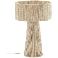 LINDBY bordlampe Anuva, høyde 42 cm, papir, beige, E27