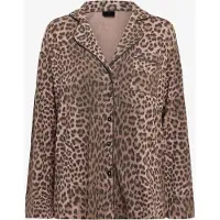 Gina Tricot - Soft pyjamas shirt - pysjamas - Brun - XS - Dame