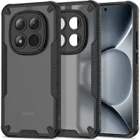 Tech-Protect Rugged Shield-deksel for Poco M8 Pro/Redmi Note 15 Pro+ 5G, svart