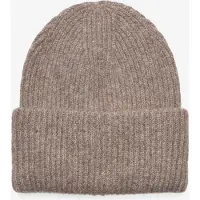 Gina Tricot  - Rib beanie - Hatte & Luer - Beige - ONESIZE - Dame