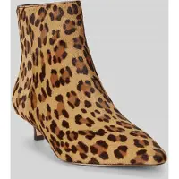 Ralph Lauren for woman. 802P18304001 Beige calf hair Francesca ankle boots (40), Leather, 3 to 5 cm, Zip, Casual, Animal Print